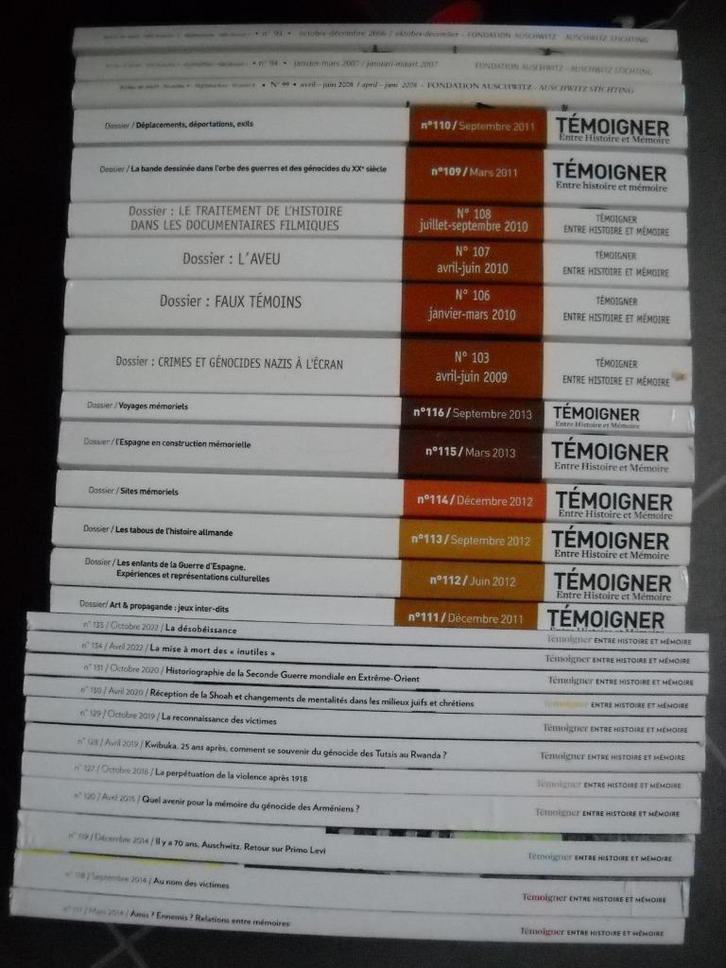 lot 26 revues de la fondation Auschwitz, Boeken, Oorlog en Militair, Gelezen, Overige onderwerpen, Niet van toepassing, Ophalen