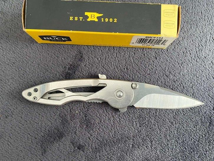 Zakmes Buck 290 Rush Platinum handle, Liner-lock. USA, nieuw, Verzamelen, Militaria | Algemeen, Overige soorten, Mes of Dolk, Ophalen of Verzenden