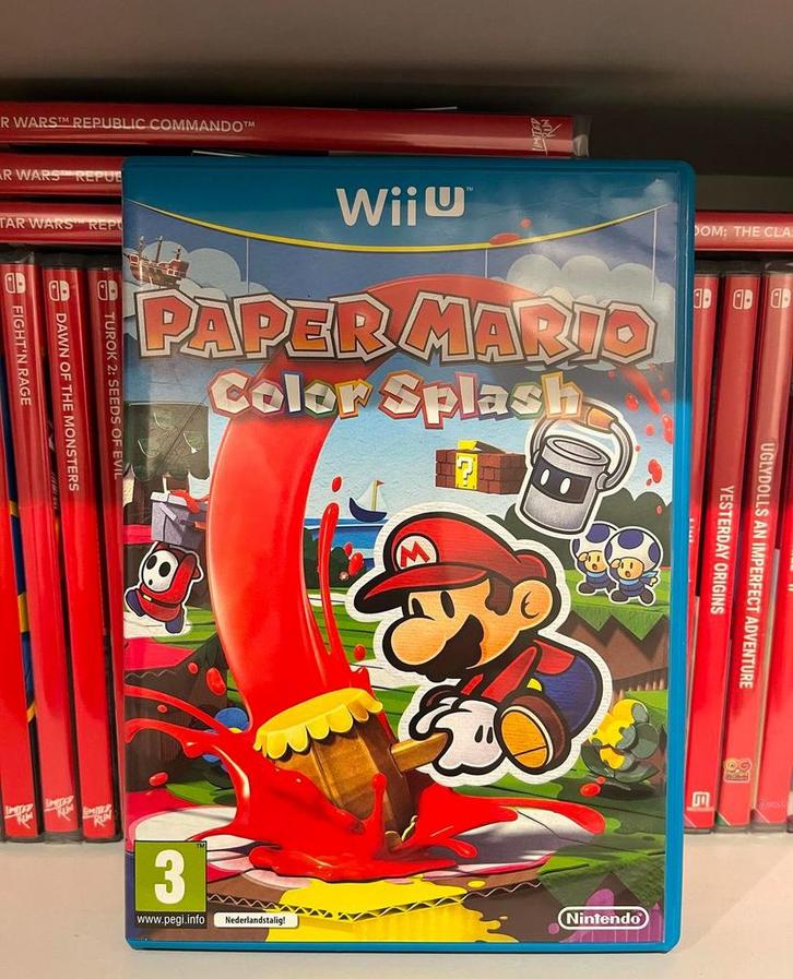 Paper Mario Color Splash (WiiU), Games en Spelcomputers, Games | Nintendo Wii U, Zo goed als nieuw, Ophalen of Verzenden