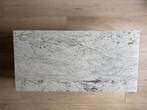Marmeren salontafel, Huis en Inrichting, Ophalen, Gebruikt, 100 tot 150 cm, Eikenhout