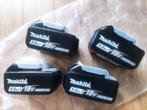 4 x Makita batterijen 18V 5Ah. Nieuw en origineel, Audio, Tv en Foto, Accu's en Batterijen, Ophalen of Verzenden, Nieuw