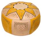 Pouf Artisanal en cuir véritable, Enlèvement ou Envoi, Neuf, Cuir