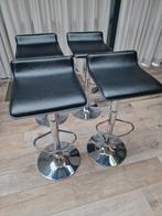 Set van 4 barkrukken, Huis en Inrichting, Krukjes, Ophalen, In hoogte verstelbaar, Zo goed als nieuw