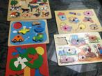Inlegpuzzels in hout, Kinderen en Baby's, Speelgoed | Kinderpuzzels, Minder dan 10 stukjes, Ophalen of Verzenden, Zo goed als nieuw