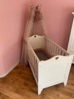 Wit houten kinderbed 120 x 60, Kinderen en Baby's, Kinderkamer | Bedden, Ophalen, Zo goed als nieuw, Minder dan 140 cm, Matras
