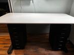 IKEA BEKANT bureau + 2x HELMER ladeblok – thuiskantoor, Ophalen, Zo goed als nieuw, Bureau