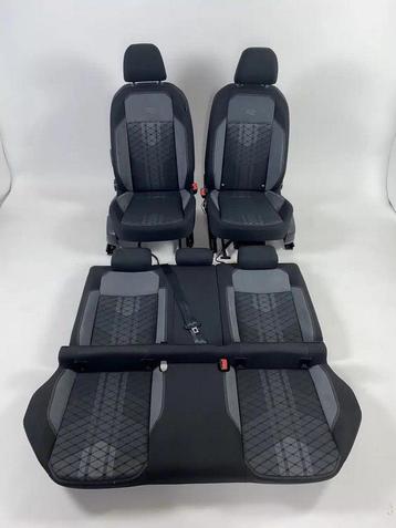 Interieur VW Polo 6R (AW) Stof/Alcantara Zwart/Grijs beschikbaar voor biedingen