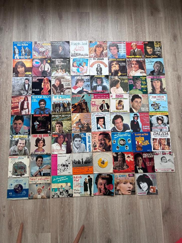 Collectie vintage 45-toeren singles, CD & DVD, Vinyles Singles, Utilisé, Single, Pop, Enlèvement