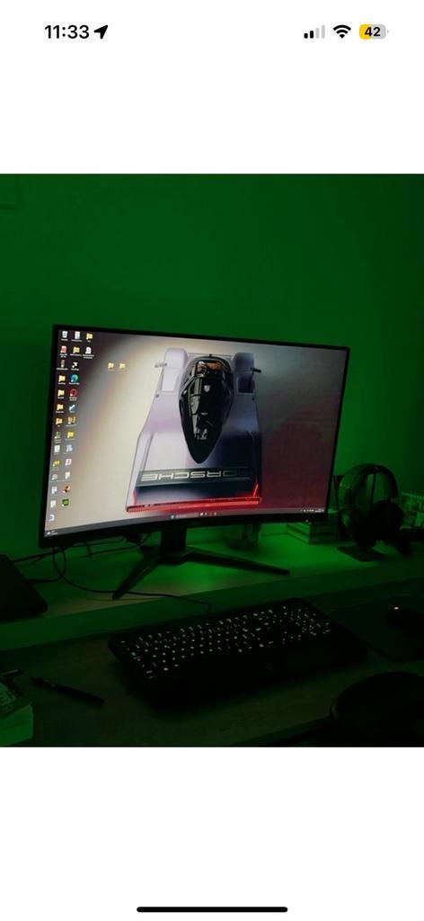 Ecran incurvé AOC, TV, Hi-fi & Vidéo, Écrans de projection, Comme neuf, Enlèvement