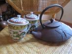 Theepot en twee theetassen, Huis en Inrichting, Ophalen, Keramiek, Overige typen, Nieuw