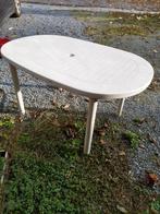 Table de jardin plastique blanche 145x90 cm, Jardin & Terrasse, Tables de jardin, Enlèvement, Utilisé, Rectangulaire, Plastique