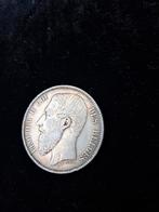 Zeldzame 5fr leopold II 1868 met handtekening in de hals!, Postzegels en Munten, Ophalen of Verzenden, België, Losse munt, Zilver