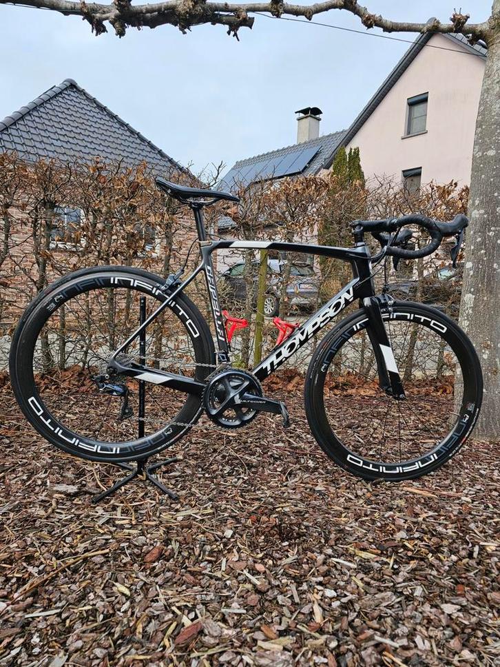 Thompson Capella koersfiets – maat 56 (L) – Full carbon, Fietsen en Brommers, Fietsen | Racefietsen, Gebruikt, Heren, Carbon, Ophalen