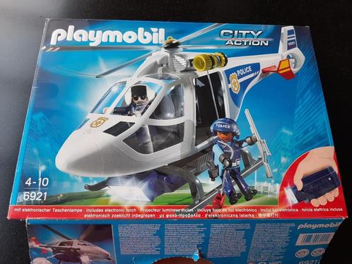 Playmobil 6921 helicopter met led zoeklicht, Kinderen en Baby's, Speelgoed | Playmobil, Zo goed als nieuw, Ophalen of Verzenden