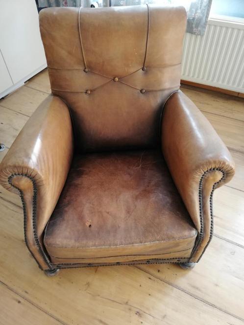 ART DECO  -FAUTEUIL CLUB, Antiquités & Art, Antiquités | Meubles | Chaises & Canapés, Enlèvement