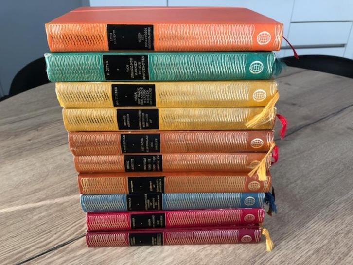 Reeks oude boeken, Antiek en Kunst, Antiek | Boeken en Manuscripten, Ophalen of Verzenden