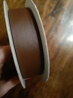 Leren paspelband bruin 50 meter, Ophalen of Verzenden, Nieuw, Lint, Band of Elastiek