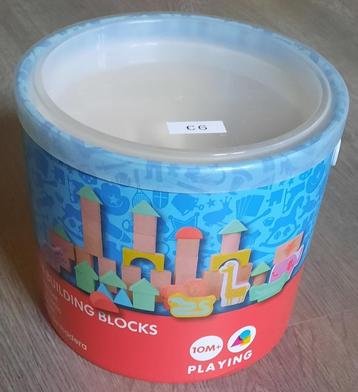 Houten Blokkenset 50-delig beschikbaar voor biedingen