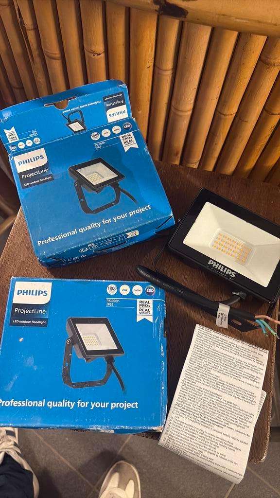 2 philips led outdoor (nieuw), Bricolage & Construction, Éclairage de chantier, Neuf, Lampe, Enlèvement
