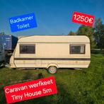 Caravan werfkeet foodtruck paarden weide foodtruck werfkeet, Caravans en Kamperen, Caravans, Hobby, Bedrijf, Treinzit, 5 tot 6 meter