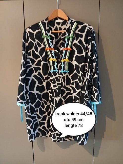 Tuniek van frank walder 44/46, Kleding | Dames, Blouses en Tunieken, Zo goed als nieuw, Maat 42/44 (L), Zwart, Ophalen of Verzenden