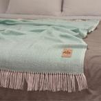 Alpaca Wol Dekentje Mint 200x140cm Zachte Sofadeken uit Peru, Huis en Inrichting, Verzenden, Nieuw