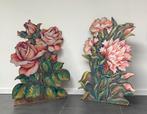 Lot de 2 décors de théâtre à motif de fleurs, Ophalen