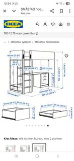 Hoogslaper met kast en bureau, Huis en Inrichting, Slaapkamer | Stapelbedden en Hoogslapers, Ophalen, Gebruikt, Eenpersoons, 200 cm