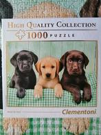 Puzzle 1000 pièces Clementoni High Quality "3 chiots", Hobby & Loisirs créatifs, Comme neuf, Puzzle, Enlèvement ou Envoi