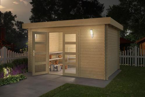 Tuinhuis-Blokhut Mikkel: 400 x 295 cm, Hobby en Vrije tijd, Overige Hobby en Vrije tijd, Nieuw, Verzenden
