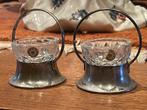 V.S.L Zilveren zout en peper vaatjes., Antiek en Kunst, Ophalen