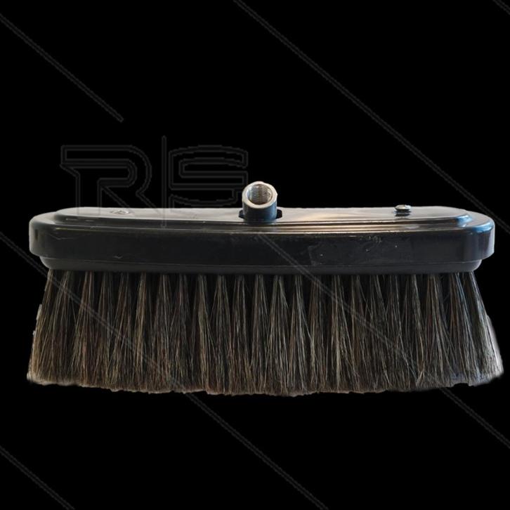 RVS Wasborstel 90mm Natuurhaar met Borgkap, Auto diversen, Overige Auto diversen, Verzenden