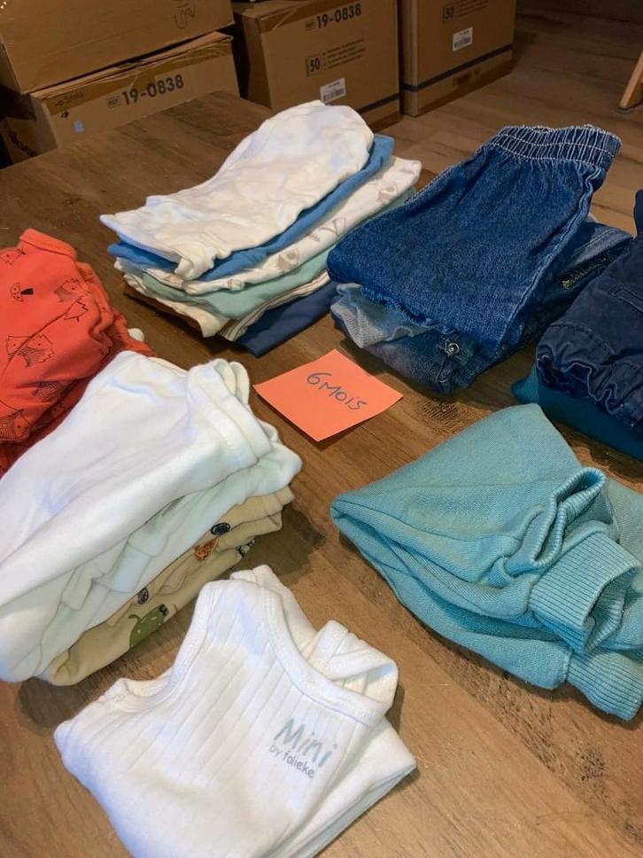 lot vêtement bébé garçon 6 mois - +/- 30 pièces, Enfants & Bébés, Vêtements de bébé | Packs de vêtements pour bébés, Utilisé, Taille 68