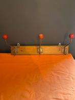 Vintage 50/60 wandkapstok, Ophalen of Verzenden, Hout