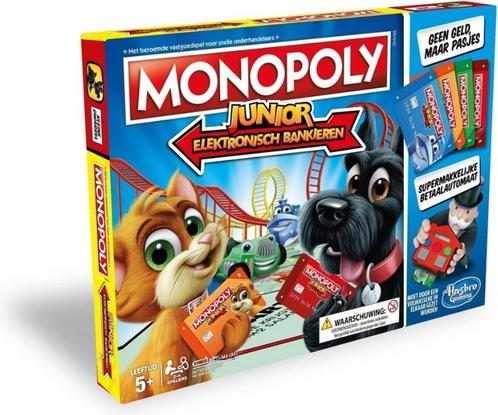 Monopoly Junior Elektronisch Bankieren, Hobby en Vrije tijd, Gezelschapsspellen | Bordspellen, Zo goed als nieuw, Ophalen of Verzenden