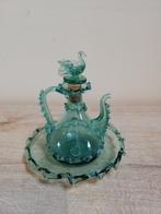 Ancienne petite carafe ou huilier en verre, Enlèvement ou Envoi