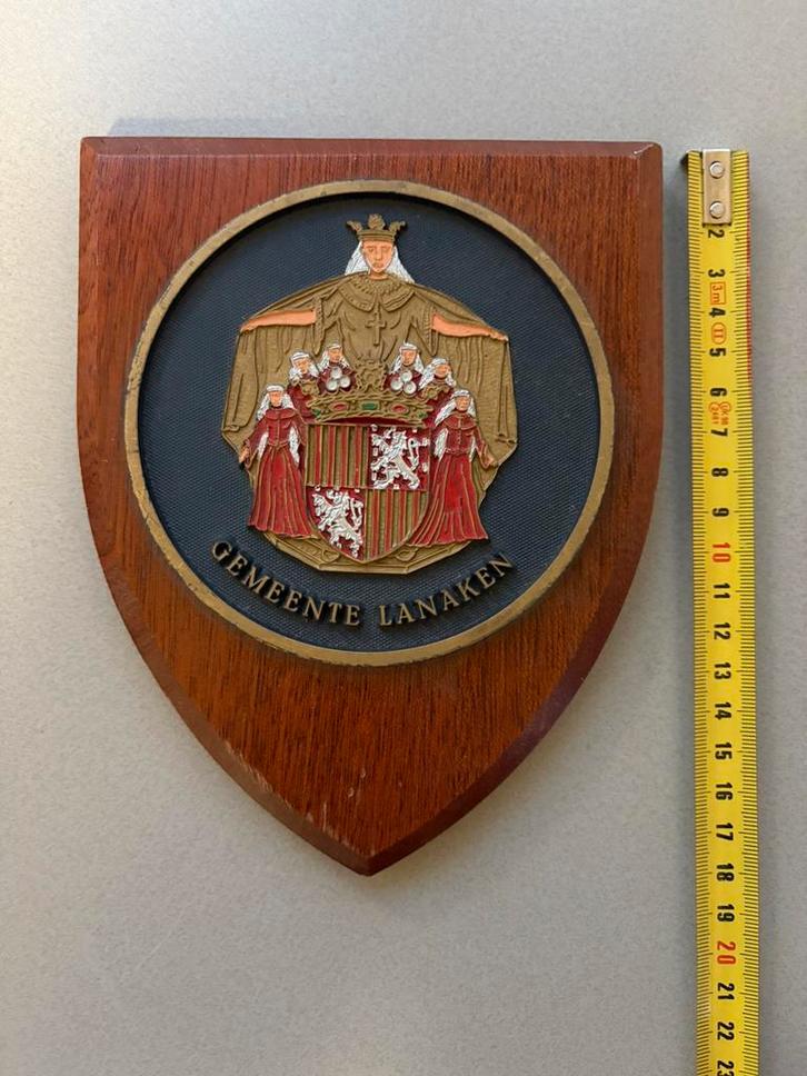 (A) heraldisch wandschild van de Belgische gemeente Lanaken, Verzamelen, Militaria | Algemeen, Verzenden
