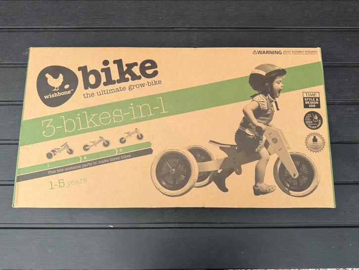 Loopfiets Wishbone 3 in 1 driewieler en tweewieler in 1, Kinderen en Baby's, Speelgoed | Buiten | Voertuigen en Loopfietsen, Zo goed als nieuw