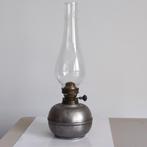 Oude echte tinnen olielamp, Antiek en Kunst, Antiek | Verlichting, Verzenden