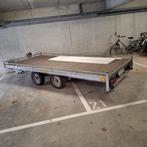 autotrailer, aanhangwagen met vlakke laadvloer, Auto diversen, Aanhangers en Bagagewagens, Ophalen of Verzenden, Gebruikt