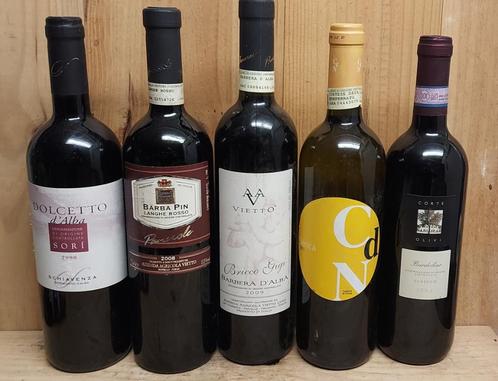 BEAU LOT DE CINQ VINS ITALIENS, Verzamelen, Wijnen, Nieuw, Italië, Vol, Verzenden