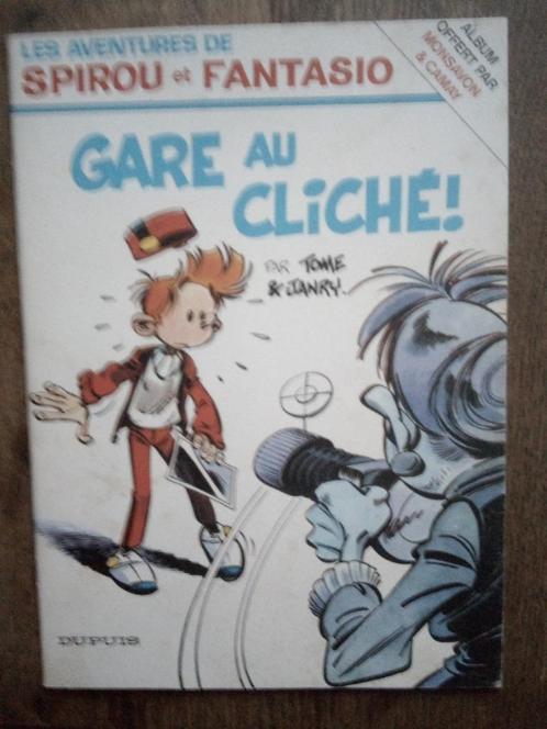 Spirou : Gare au cliché ! + les hommes-bulles (Pub)., Livres, BD, Comme neuf, Plusieurs BD, Enlèvement ou Envoi