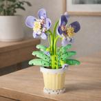 Bouwset orchidee bloem, decoratief Lego stijl model, Ophalen of Verzenden, Zo goed als nieuw, Lego