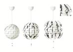 lustre blanc de chez Ikéa blanc et argenté à l'intérieur., Huis en Inrichting, Lampen | Kroonluchters, Ophalen