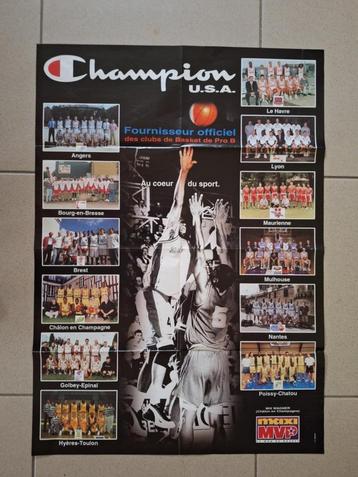 Vintage Basketball Poster / Book 1989-90 France   beschikbaar voor biedingen