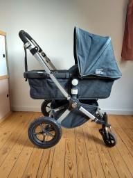 bugaboo koets + buggy en toebehoren, Enfants & Bébés, Buggys, Utilisé, Autres marques, Protection de pluie, Dossier réglable, Couverture pieds