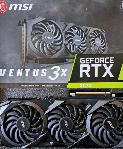 MSI RTX 3070 Ventus 3X OC 8GB, Computers en Software, Videokaarten, Zo goed als nieuw, Nvidia, PCI-Express 4.0, GDDR6, Ophalen of Verzenden