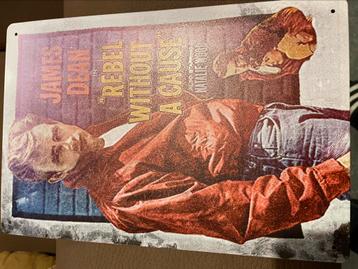 Assiette murale James Dean en étain, Enlèvement, Comme neuf