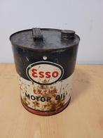 ancien bidon d'huile ESSO 5 litres extra motor oil, Autres types, Utilisé, Enlèvement ou Envoi
