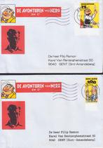 2022 - BELGIË - Marc Sleen 100, Nero 75 [Y&T 5069/5070], Met envelop, Verzenden, Frankeerzegel, Gestempeld